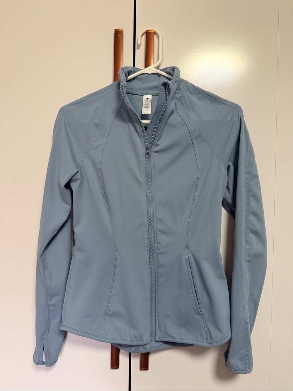 Yogalicious Light Blue Full-Zip Utility Jacket